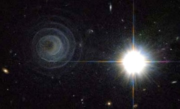 Hubble photo of spiral in the sky