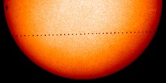 Mercury path over Sun