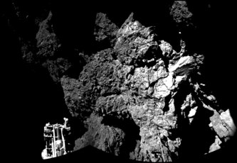 Churyumov-Gerasimenko landing areas