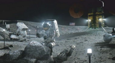 Astronautai Mnulyje