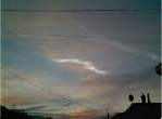 Smoke trail. Youkon meteorite