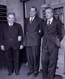 Suite after Tesla funeral: Bogoljub Jevtic, Boris Furlan, Sava Kosanovic