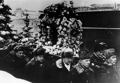 Funeral of Korolev: Breznev and others
