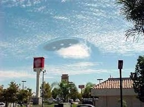 UFO over city